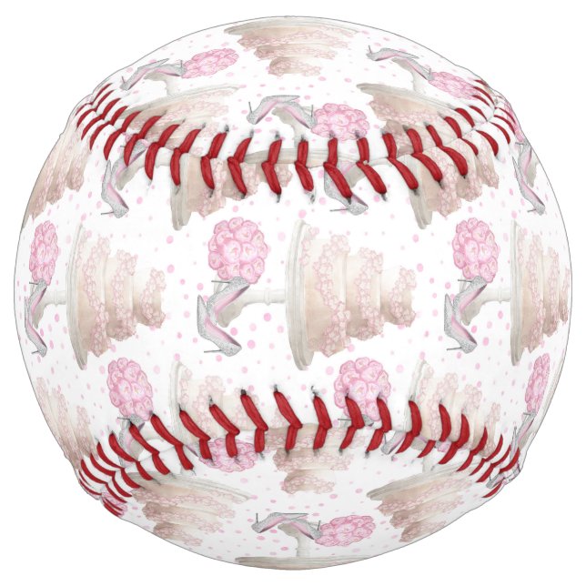 Balle De Softball Softball mariage Cake (Devant)