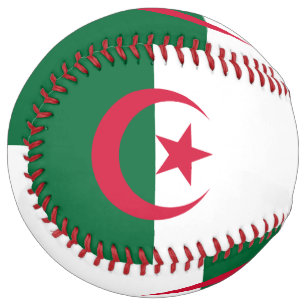 Balle De Softball Softball patriotique avec drapeau d'Algérie