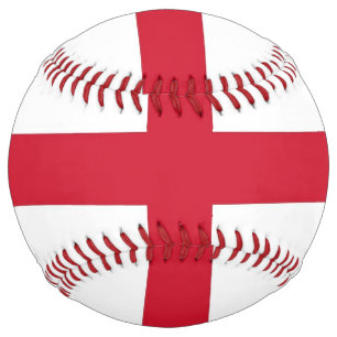 Balle De Softball Softball patriotique avec drapeau d'Angleterre