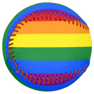 Balle De Softball Softball patriotique avec drapeau de fierté LGBT