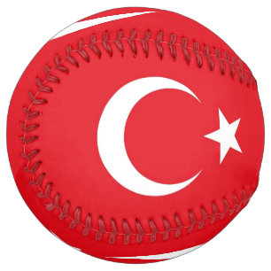 Balle De Softball Softball patriotique avec drapeau de la Turquie