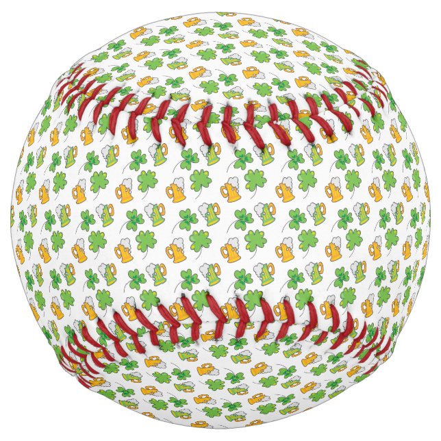 Balle De Softball Softball St. Patrick's Day (Devant)