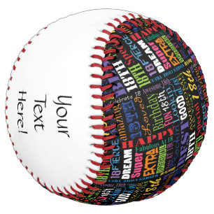 Balle De Softball Spécial 18ème anniversaire fête Monogramme pers
