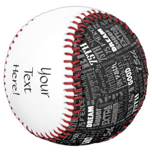 Balle De Softball Special 75th Birthday Party Personnalisé Monogram