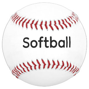 Balle De Softball Supprimer ce texte et ajouter votre propre concept