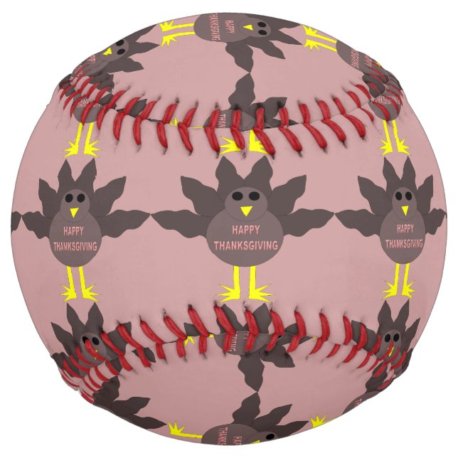 Balle De Softball Thanksgiving A Plu Le Softball Turc (Devant)