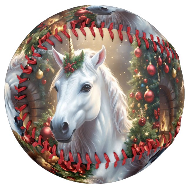Balle De Softball “The Unicorn of Noel” (Devant gauche)