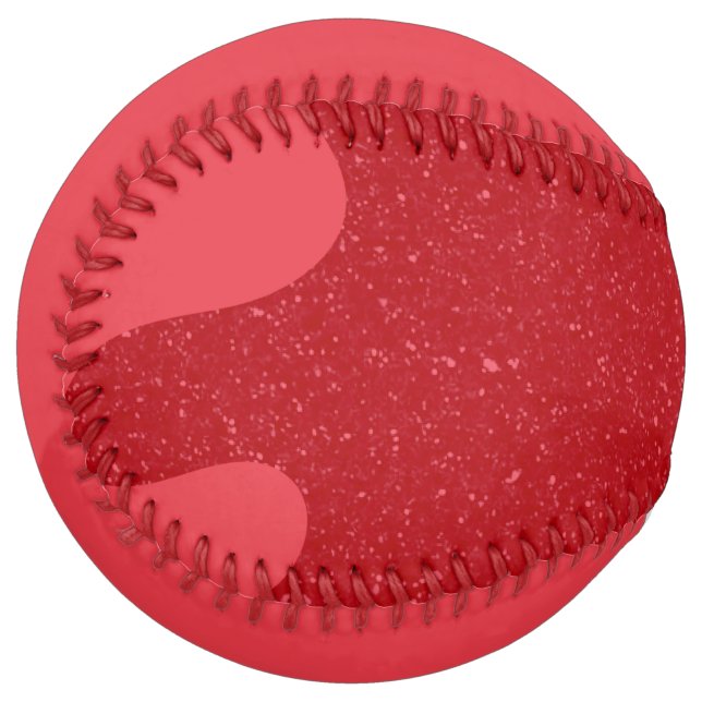 Balle De Softball Tomato Red Patterned Custom Softball (Devant gauche)