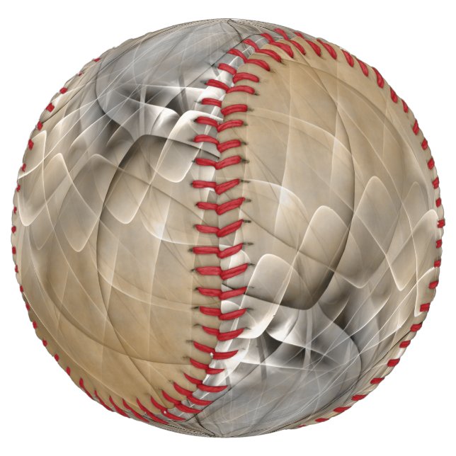 Balle De Softball Tons Terre Abstrait Art fractal moderne Texture (Incliné)