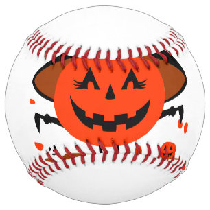 Balle De Softball Treck Trat Citrouille Sourire