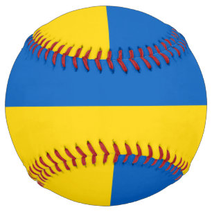 Balle De Softball Ukraine Flag