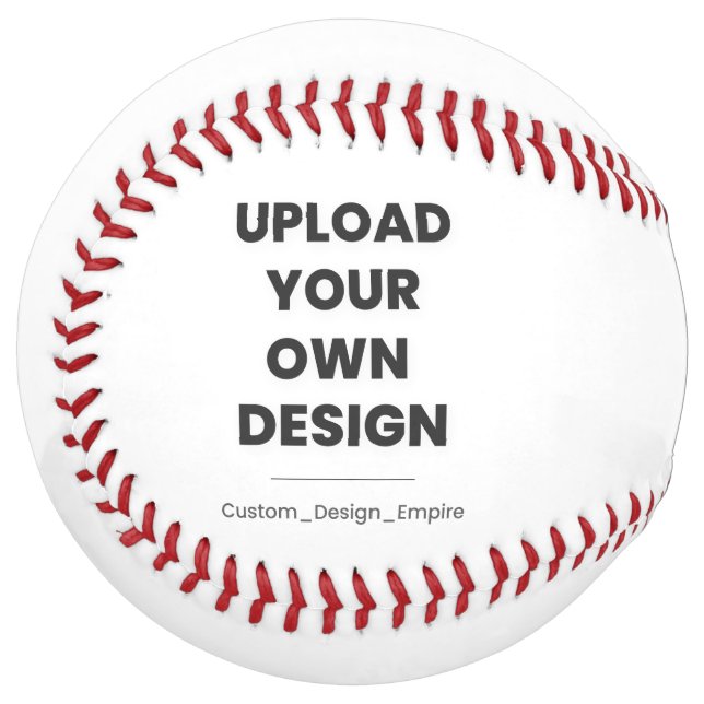 Balle De Softball Upload Your Own Design Here | Custom Template (Devant gauche)