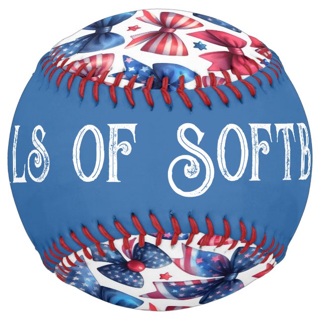 Balle De Softball USA Field Day Bows (customize) (Dos)