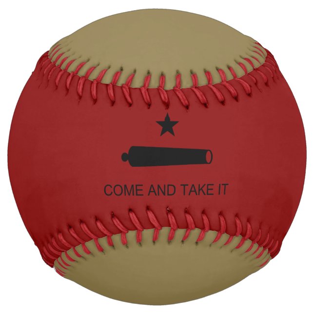 Balle De Softball Venez-y le chercher ! Drapeau de bataille de l'Éta (Dos)