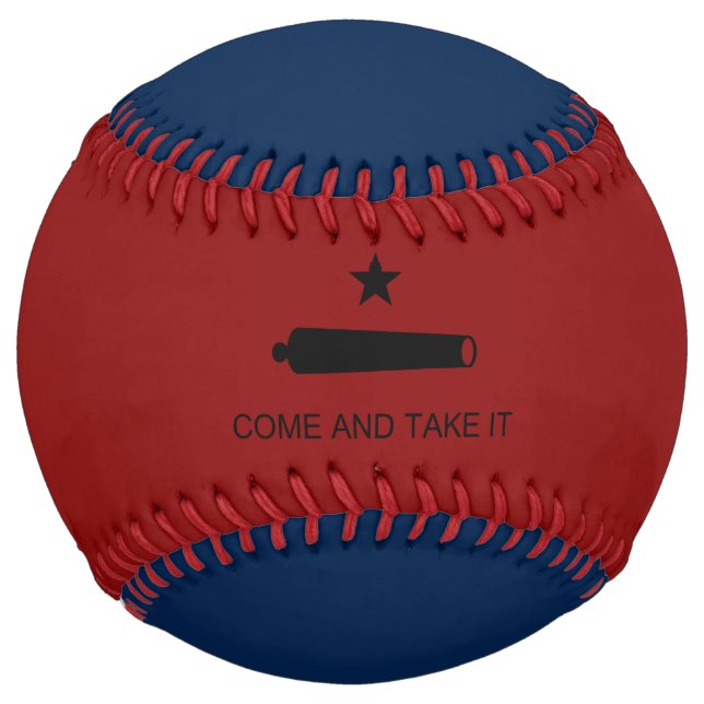 Balle De Softball Venez-y le chercher ! Drapeau de bataille de l'Éta (Dos)