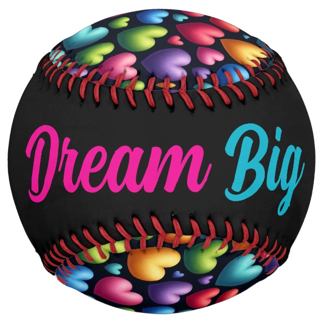 Balle De Softball Vibrant Love (personalized) (Dos)