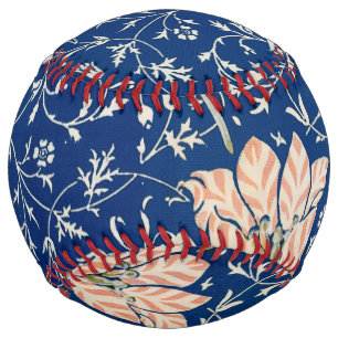 Balle De Softball William Morris Medway Floral bleu