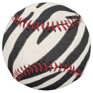 Balle De Softball Zebra Skin Réaliste Espèce Exotique Poster de anim