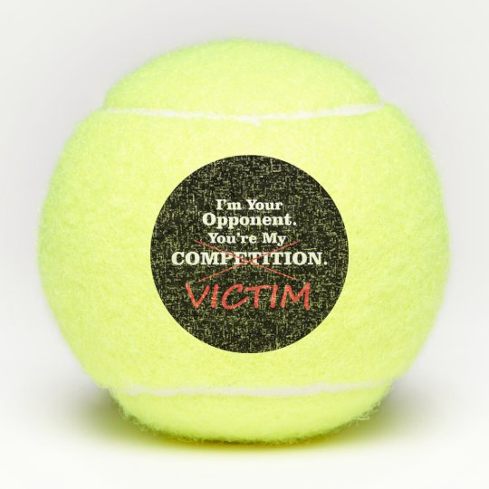 Balle De Tennis Concurrentielle De Citation Drole Zazzle Fr