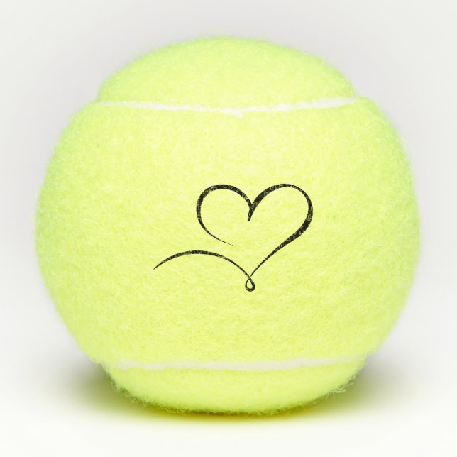 Balle de tennis durable Hear Mark pour joueurs act (Devant)