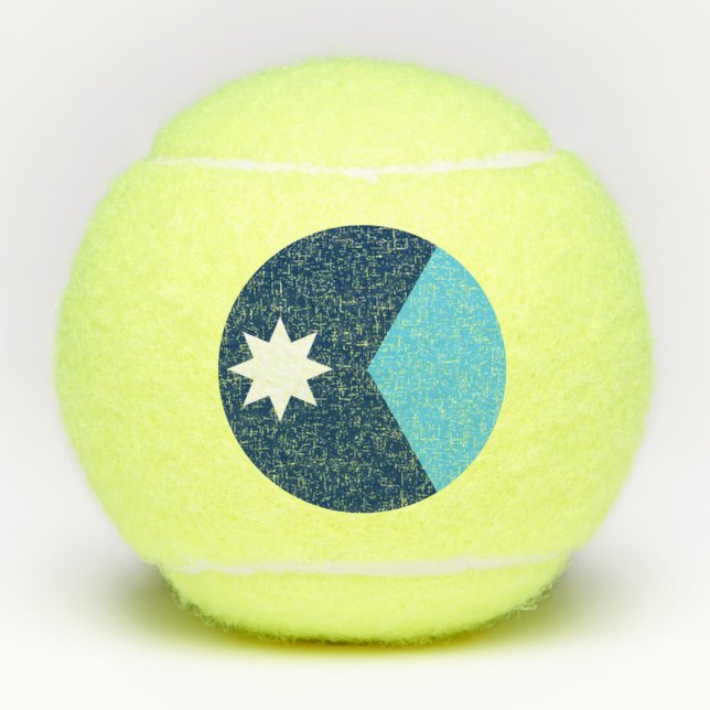 Balle de tennis Penn avec le drapeau du Minnesota, (Devant)