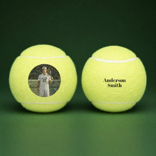 Balle de tennis personnalisée avec photo et nom du