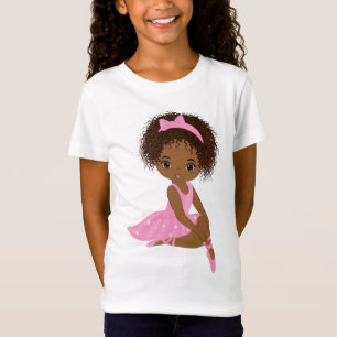 Ballerina afro-américaine, T-shirt fille noire