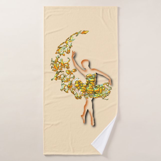 Ballerina Bain Serviette Danseur Ballet - Couleurs (Serviette de bain)