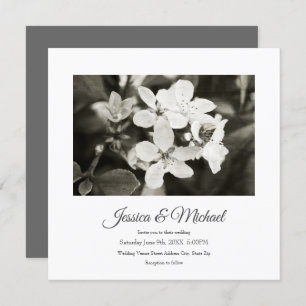 Ballerina Blossoms Invitation Vintage