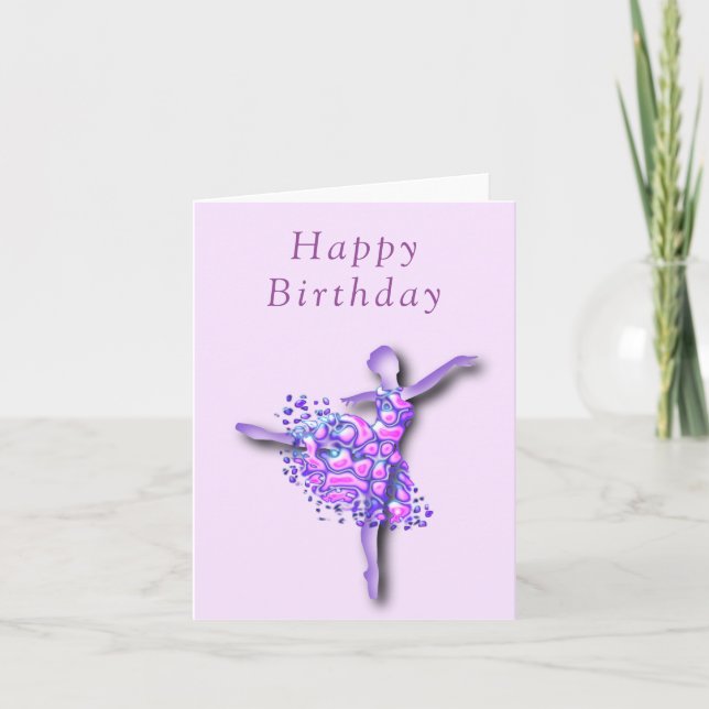 Ballerina Carte d'anniversaire Danseur de ballet f (Devant)