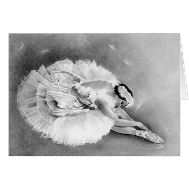 Ballerina Carte de cygne mourant (Devant horizontal)