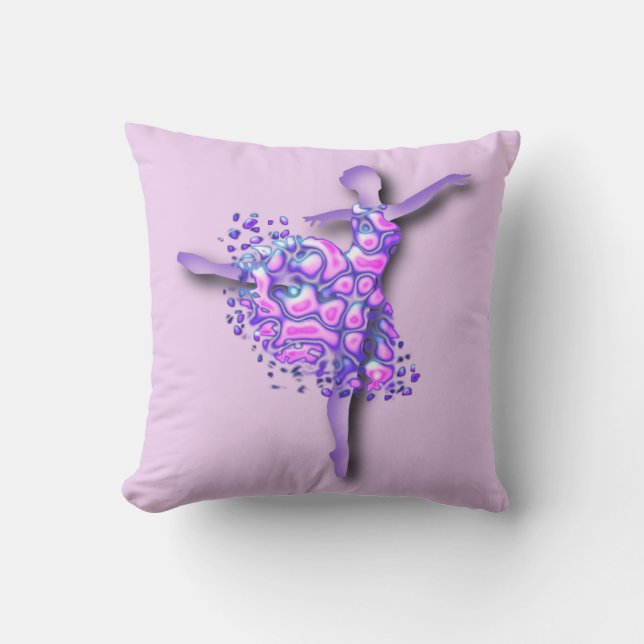 Ballerina Coussin violet danseuse de ballet femme (Recto)