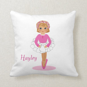 Ballerina Cute Girls Coussins personnalisés