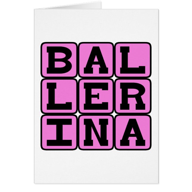 Ballerina, danseuse de ballet (Devant)