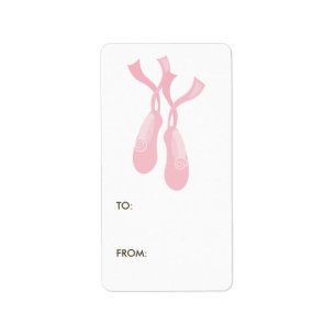 Ballerina Gift Tag Étiquettes
