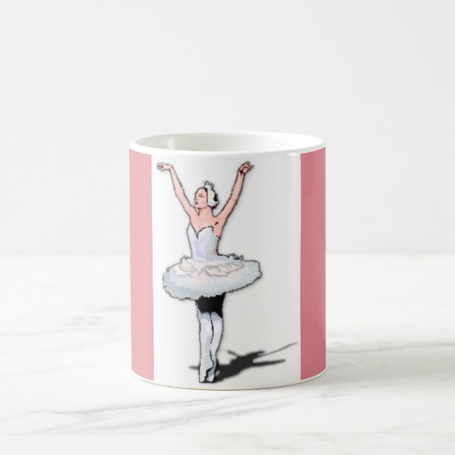 Ballerina Girl Dancer Danse Ballet Rose Mug Cadeau (Centre)