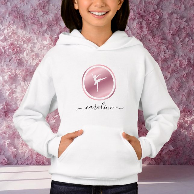 Ballerina Girls Ballet Rose Rose Or Cute Dancing (Créateur téléchargé)