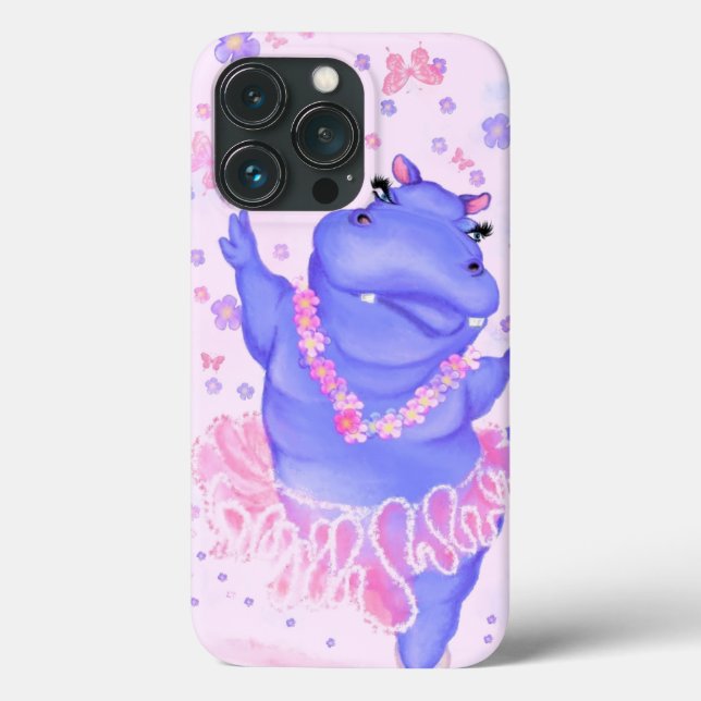 Ballerina Hippo Ballet Dancer Funny coque iphone (Verso)