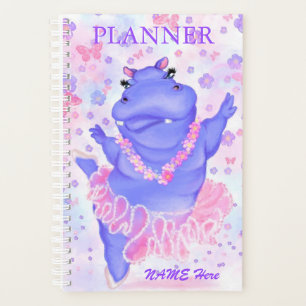 Ballerina Hippo Ballet Dancer Planificateur Nom pe