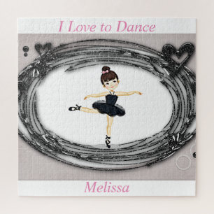 Ballerina - I Love to Dance Puzzle personnalisé