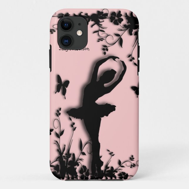 Ballerina in Garden Pink Personal iPhone 5 Coque (Dos)