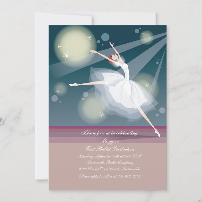 Ballerina Invitation (Devant)