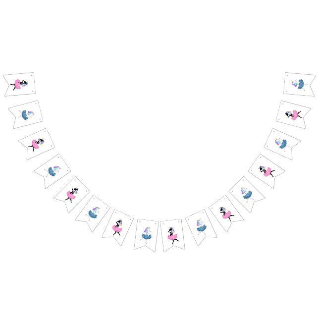 Ballerina licorns bascule drapeaux (Tout)