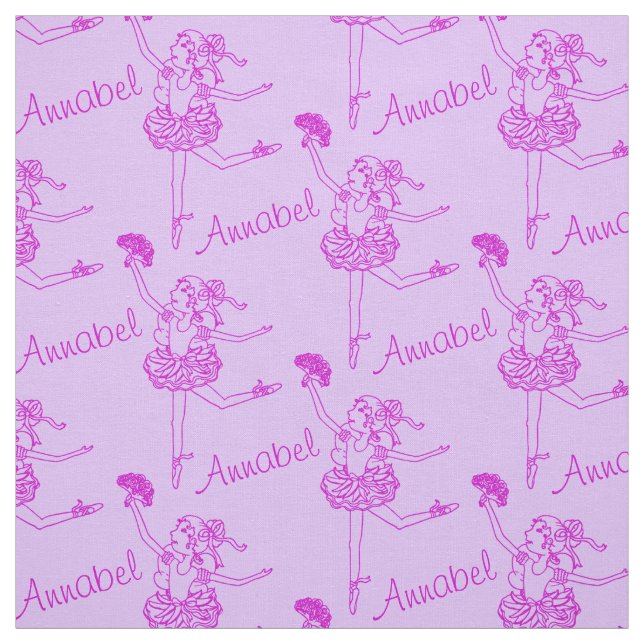 Ballerina ligne art nommé tissu violet (Échantillon)