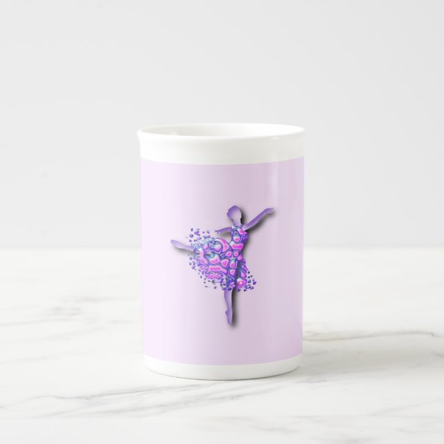 Ballerina Mug Ballet Danseuse Femme Violette (Devant)