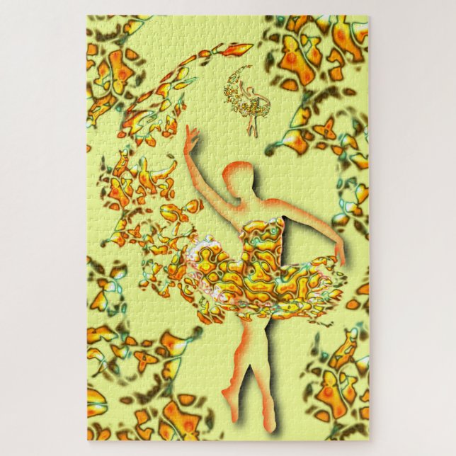 Ballerina Puzzle Cadeau Ballet Danseuse Fille (Vertical)