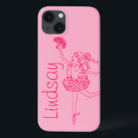 Ballerina rose filles nom coque ipad personnalisé<br><div class="desc">Cute coque ipad d'origine pour votre Ballerina spéciale. Lit Lindsay ou vous pouvez personnaliser avec votre propre choix de nom ou de mots. Exclusivement conçu par Sarah Trett.</div>