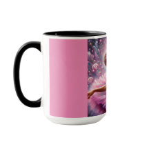 Ballerina Shimmer Mug de café rose