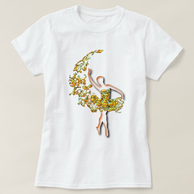 Ballerina T-shirt danseuse de ballet (Design devant)
