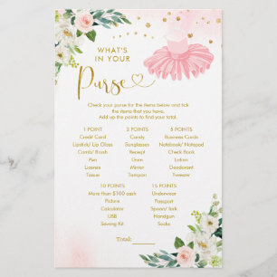 Ballerina Tutu Baby shower Ce qui est dans votre s